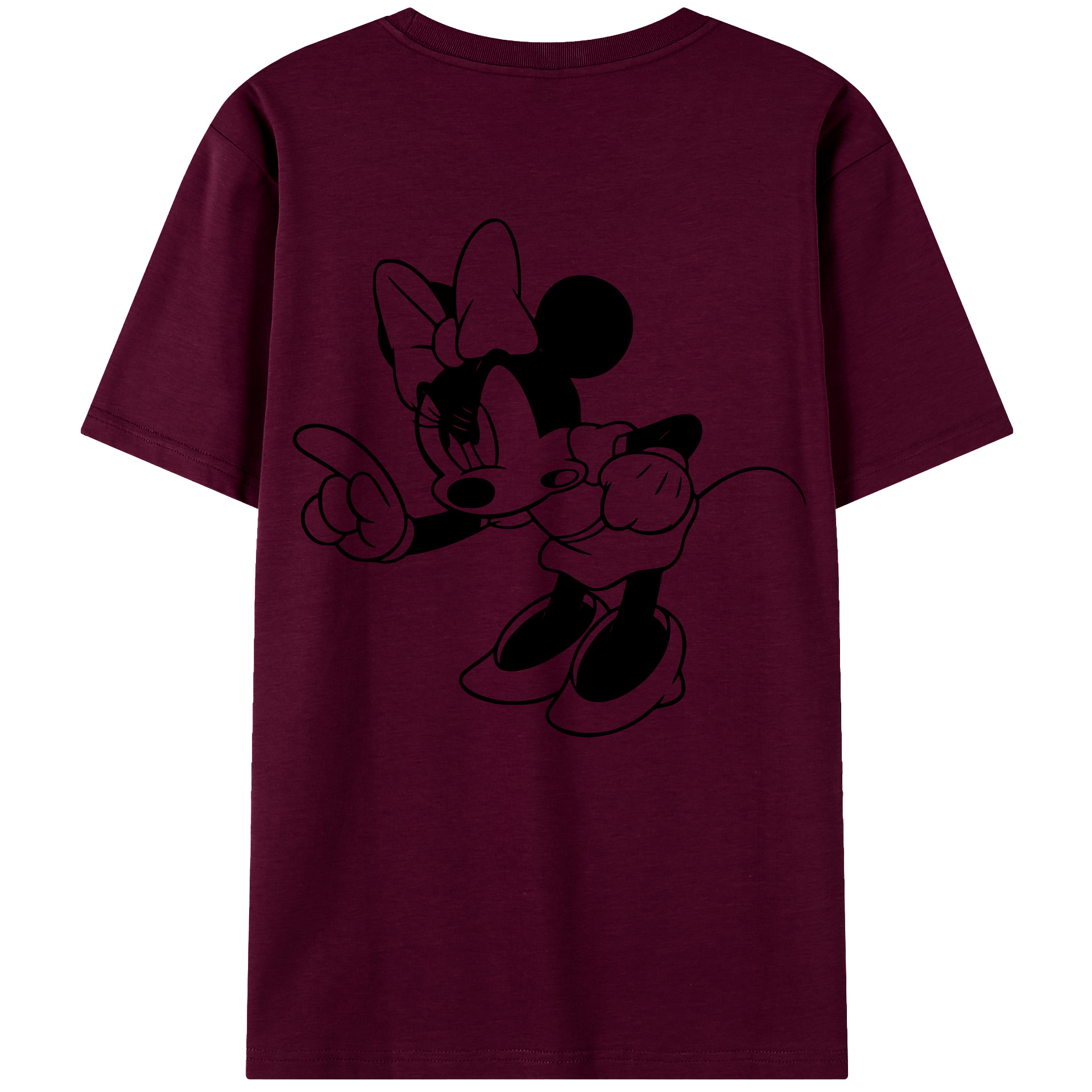（画像用） ミッキーマウス Mickey Mouse レディース半袖Tシャツ(バックプリント)